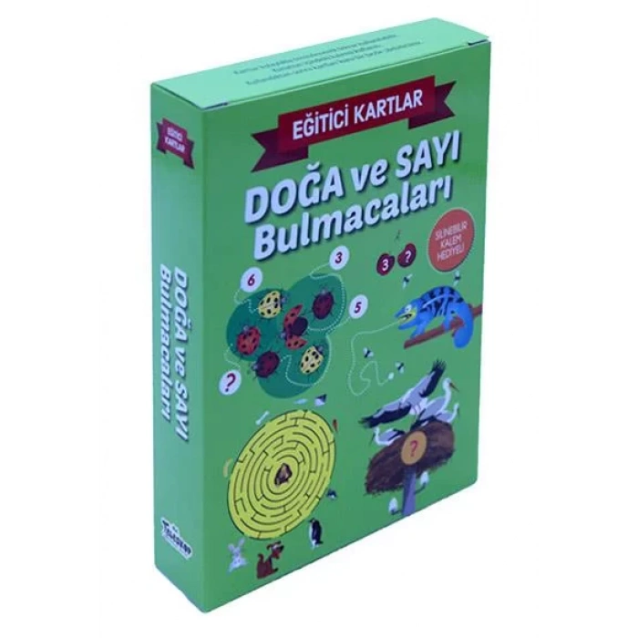 DOĞA VE SAYI BULMACALARI EĞİTİCİ KARTLAR- TELESKOP