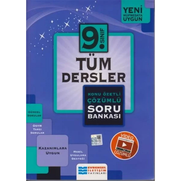 EVRENSEL 9.SINIF TÜM DERSLER KONU ÖZETLİ SORU BAN.