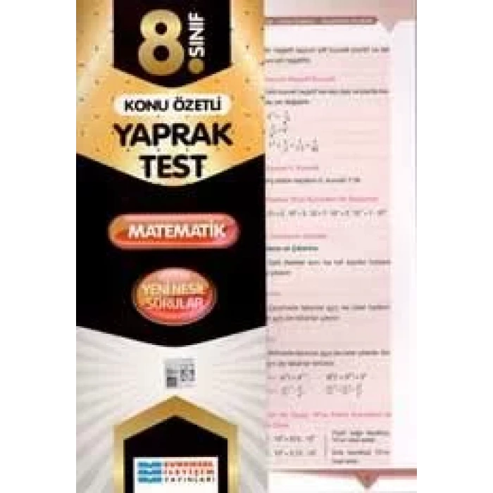 EVRENSEL 8.SINIF MATEMATİK YAPRAK TEST