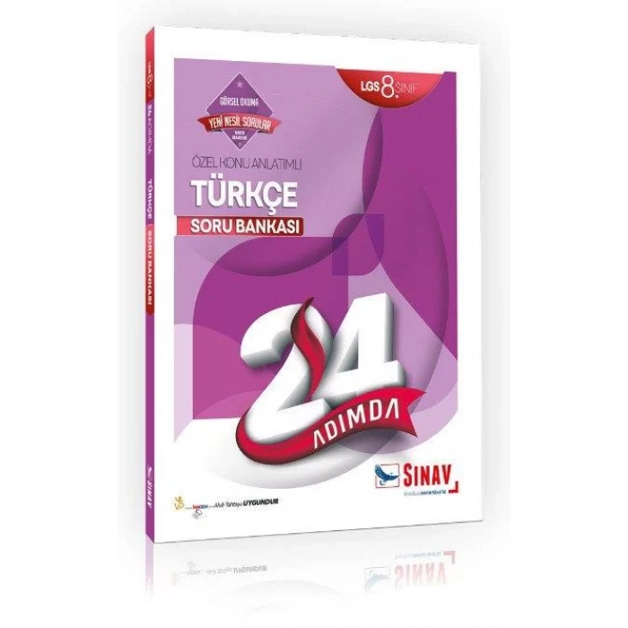 SINAV 8.SINIF 24 ADIMDA TÜRKÇE SORU BANKASI