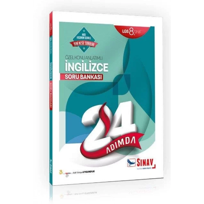 SINAV 8.SINIF 24 ADIMDA İNGİLİZCE SORU BANKASI