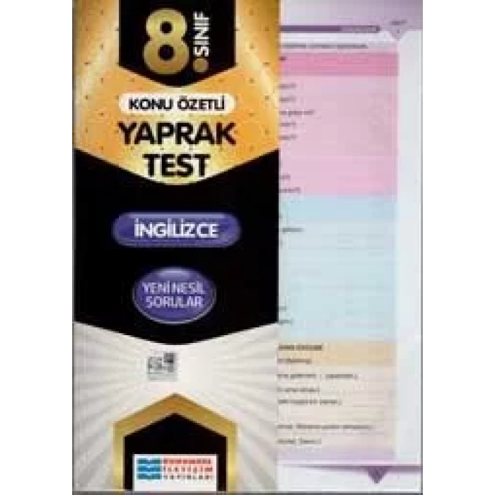 EVRENSEL 8.SINIF İNGİLİZCE YAPRAK TEST
