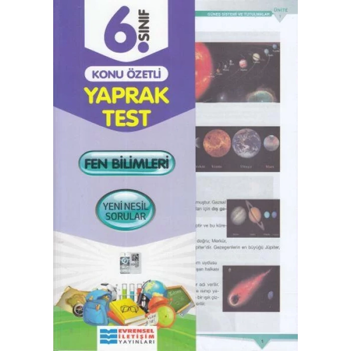 EVRENSEL 6.SINIF FEN BİLİMLERİ YAPRAK TEST