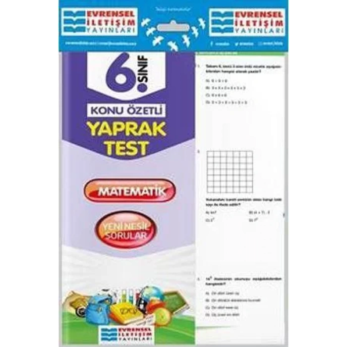 EVRENSEL 6.SINIF MATEMATİK YAPRAK TEST