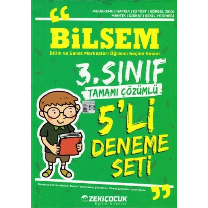 ZEKİ ÇOCUK 3.SINIF BİLSEM TAM. ÇÖZ. 5 Lİ DENEME