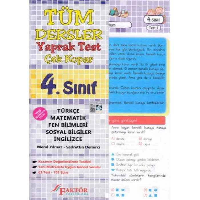 FAKTÖR 4.SINIF TÜM DERSLER YAPRAK TEST