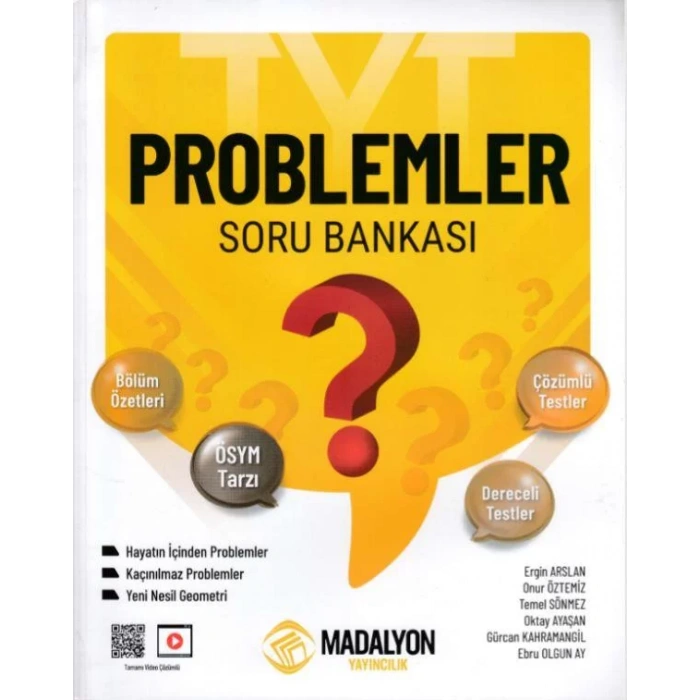 MADALYON TYT PROBLEMLER SORU BANKASI