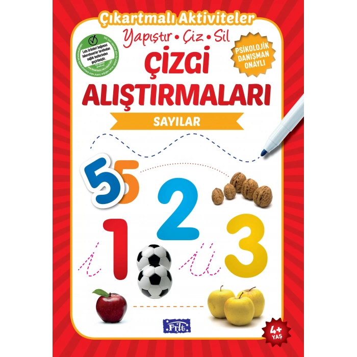 SAYILAR ÇİZGİ ALIŞTIRMALARI 4+ - PARILTI