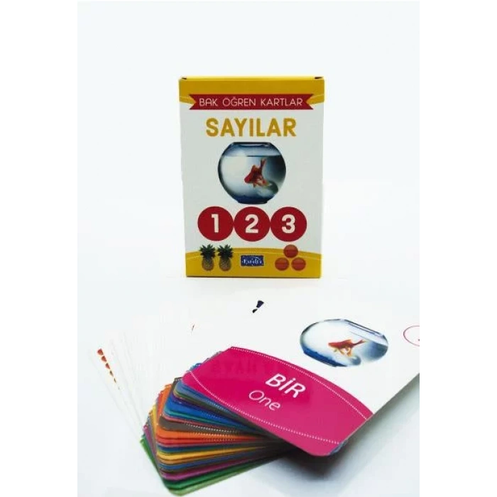 SAYILAR BAK ÖĞREN KARTLARI - PARILTI
