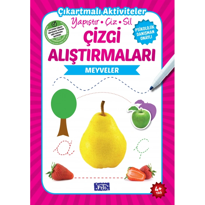MEYVELER ÇİZGİ ALIŞTIRMALARI 4+ - PARILTI