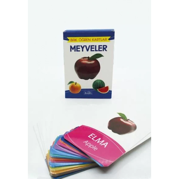 MEYVELER BAK ÖĞREN KARTLARI - PARILTI
