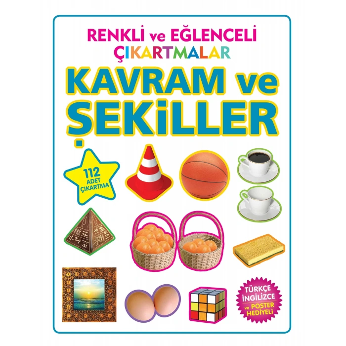 KAVRAM VE ŞEKİLLER RENKLİ EĞLENCELİ ÇIKARTMALAR