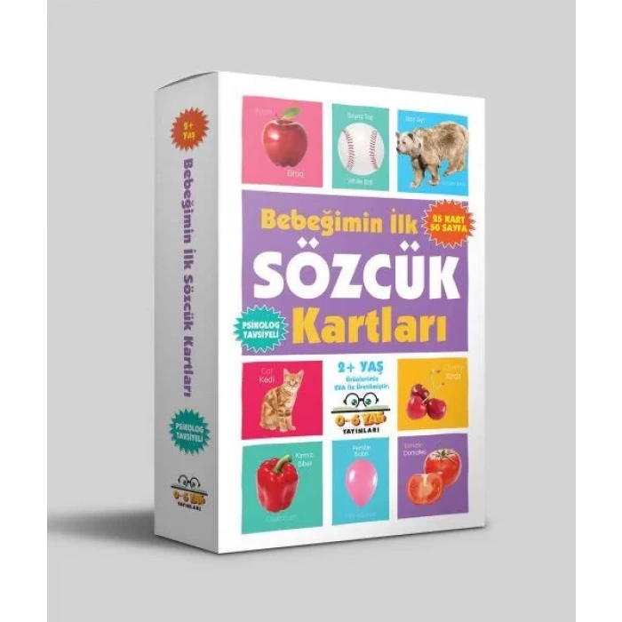BEBEĞİMİN İLK SÖZCÜK KARTLARI (25 KART) -