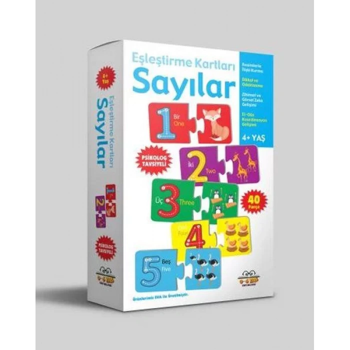 SAYILAR EŞLEŞTİRME KARTLARI (4+) - 0-6 YAŞ