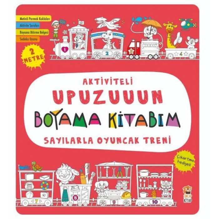 AKTİVİTELİ UPUZUN BOYAMA KİTABIM SAYILARLA OYUNCAK