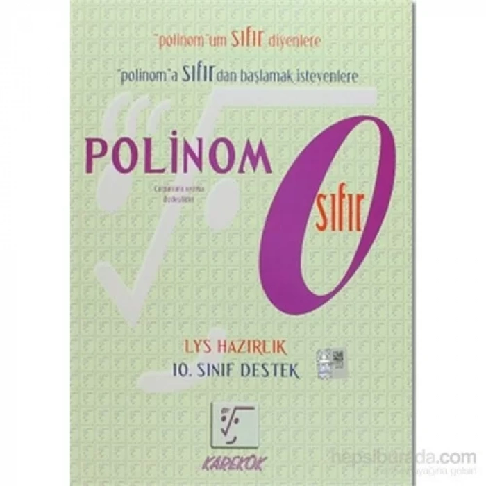 KAREKÖK POLİNOM SIFIR