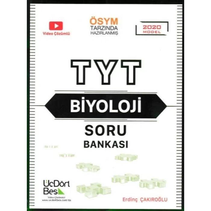 ÜÇDÖRTBEŞ TYT BİYOLOJİ SORU BANKASI 2021 MODEL