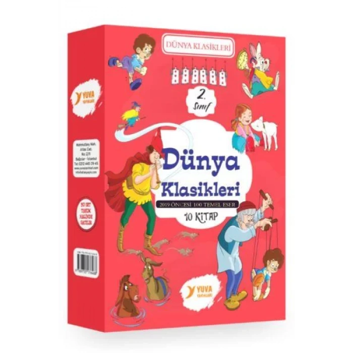 YUVA 2.SINIF DÜNYA KLASİKLERİ (10 KİTAP)