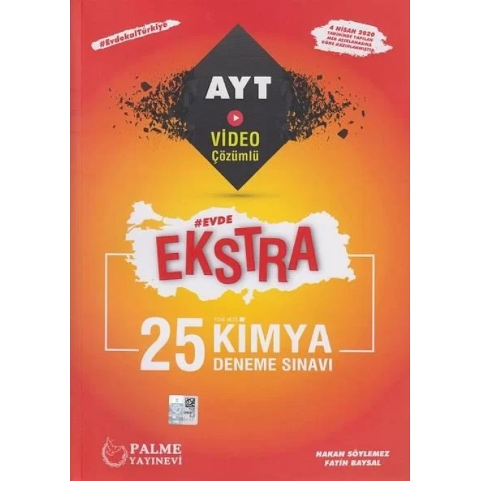 PALME AYT EKSTRA KİMYA 25 DENEME