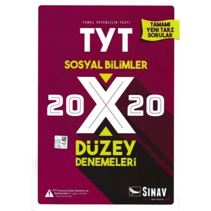 SINAV TYT SOSYAL BİLİMLER DENEME 20x20