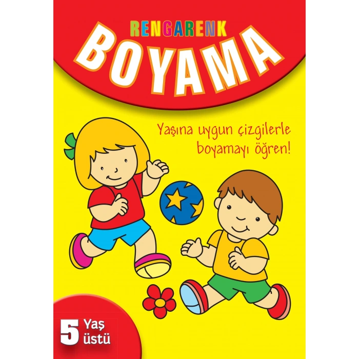 RENGARENK BOYAMA SARI KİTAP 5 YAŞ - PARILTI