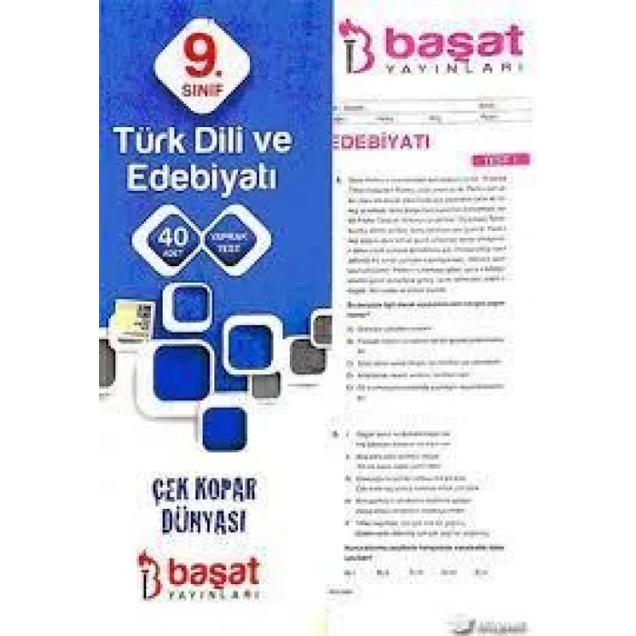 BAŞAT 9.SINIF TÜRK DİLİ VE EDEBİYATI YAPRAK TEST