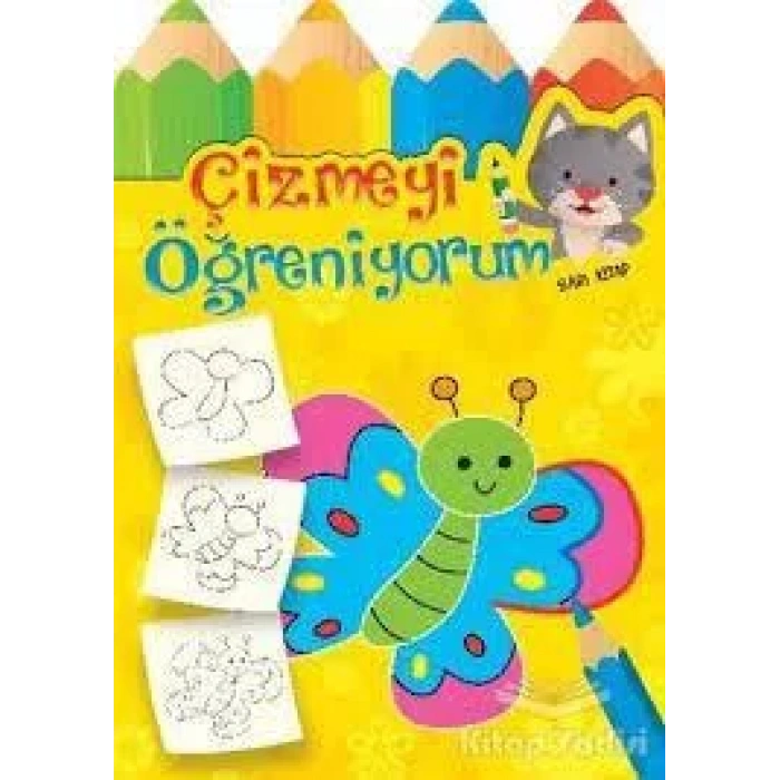 PARILTI ÇİZMEYİ ÖĞRENİYORUM SARI KİTAP