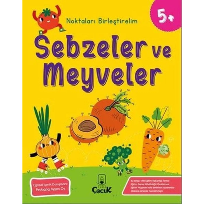 5 Yaş Noktaları Birleştirelim- Sebzeler ve Meyveler