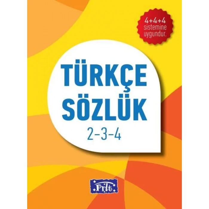 PARILTI TÜRKÇE SÖZLÜK 2-3-4