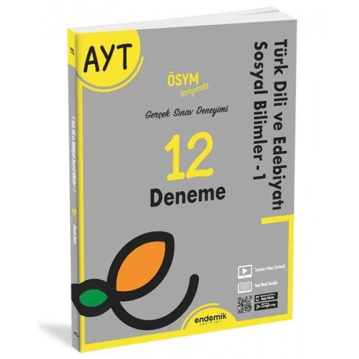 ENDEMİK AYT EDEBİYAT 12 Lİ DENEME