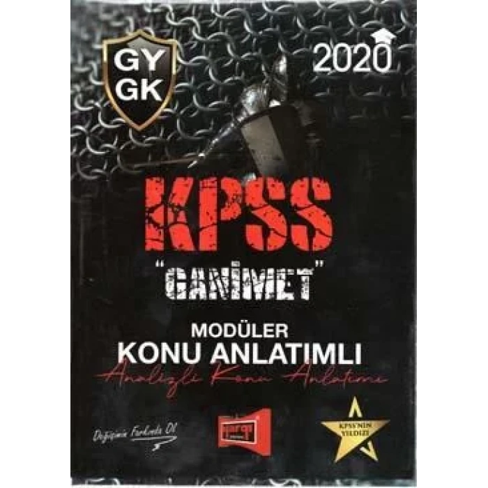 YARGI KPSS GK GY KONU ANLATIMLI MODÜLER SET 2019