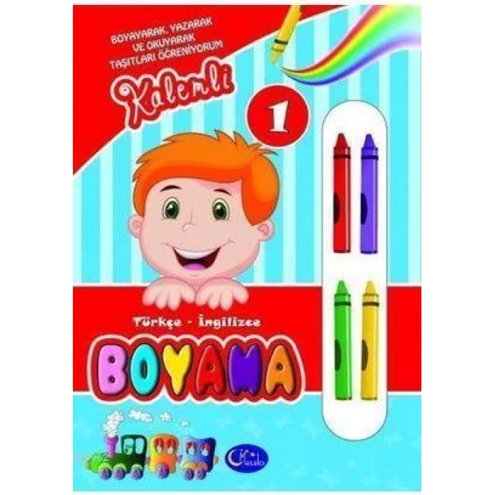 MASALCI TÜRKÇE İNGİLİZCE BOYAMA KALEMLİ 1