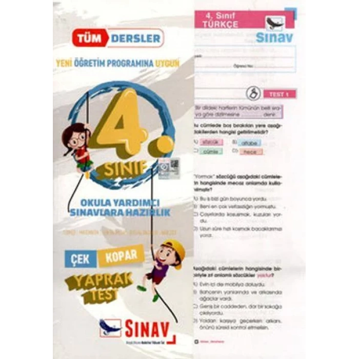 SINAV 4.SINIF TÜM DERSLER YAPRAK TEST