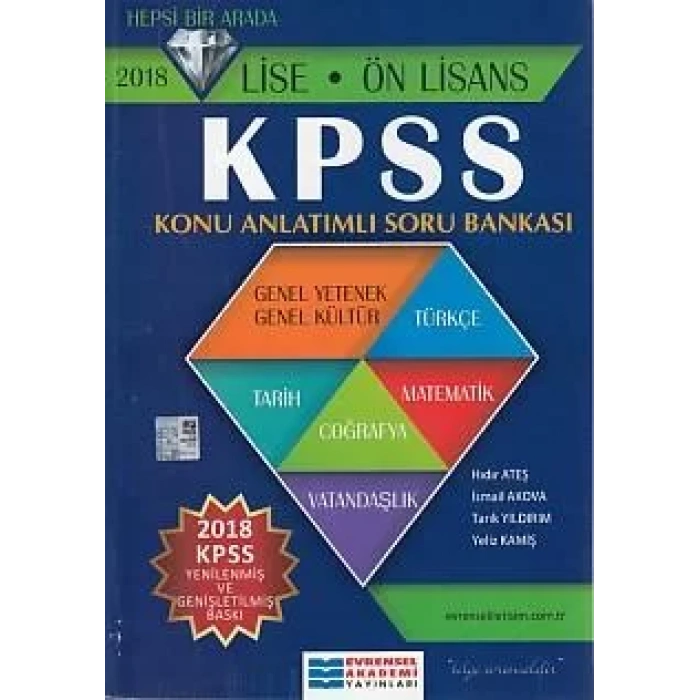 EVRENSEL KPSS LİSE ÖNLİSANS KONU ANLATIMLI SORU BA