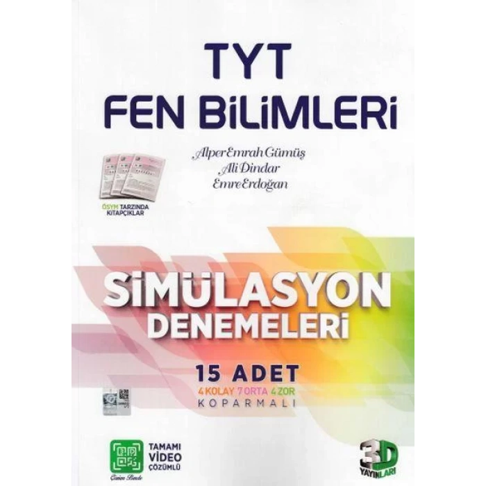 3D TYT FEN BİLİMLERİ SİMÜLASYON DENEMELERİ