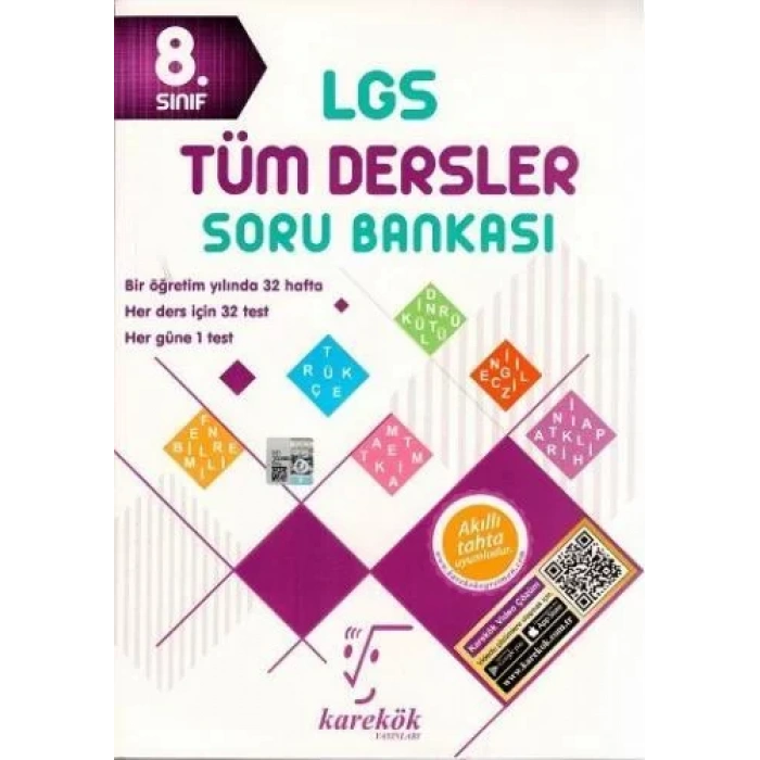 KAREKÖK 8.SINIF LGS TÜM DERSLER SORU BANKASI