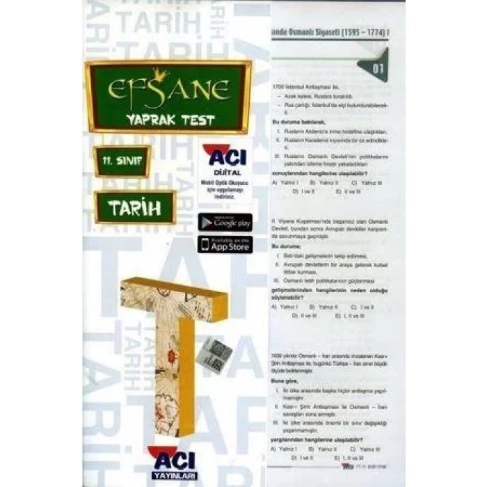AÇI 11.SINIF TARİH YAPRAK TEST