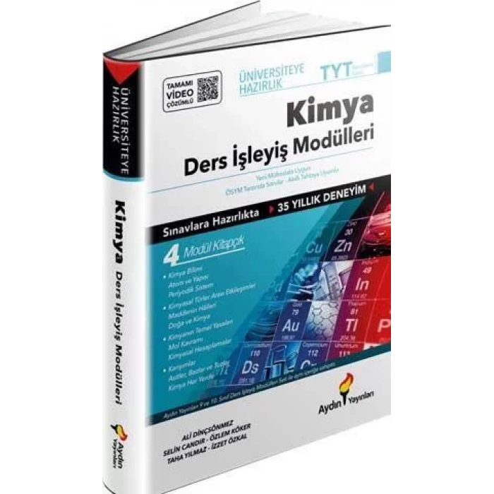 AYDIN TYT KİMYA DERS İŞLEYİŞ MODÜLLERİ