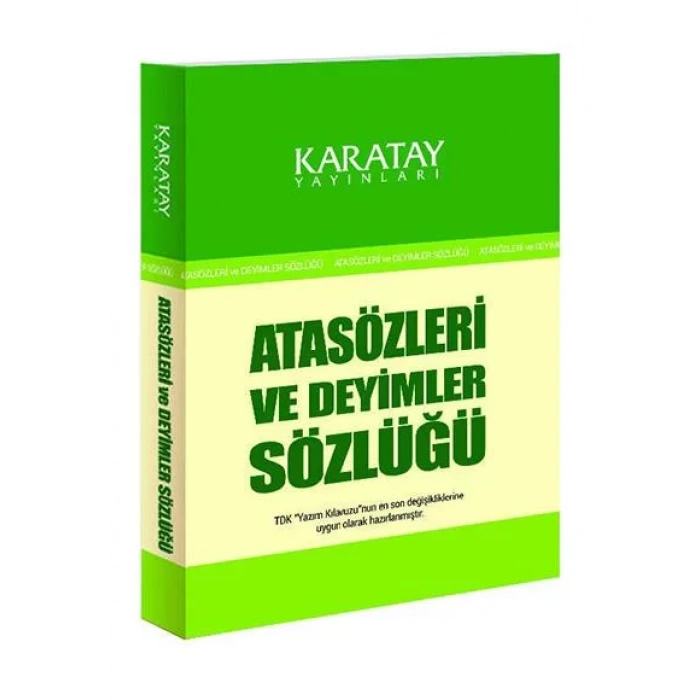 KARATAY ATASÖZLER DEYİMLER SÖZLÜĞÜ 1.HM KARTON