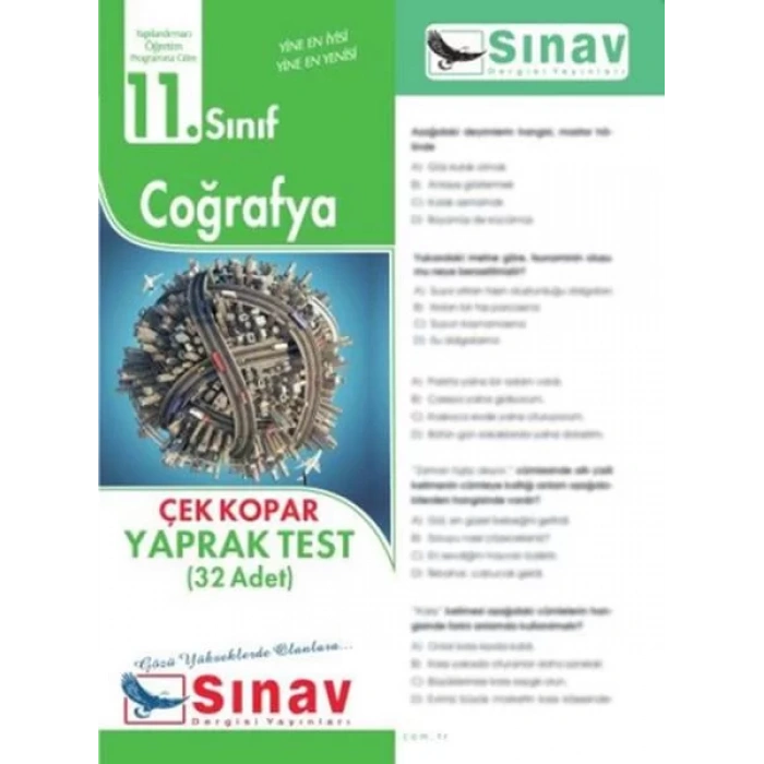 SINAV 11.SINIF COĞRAFYA YAPRAK TEST