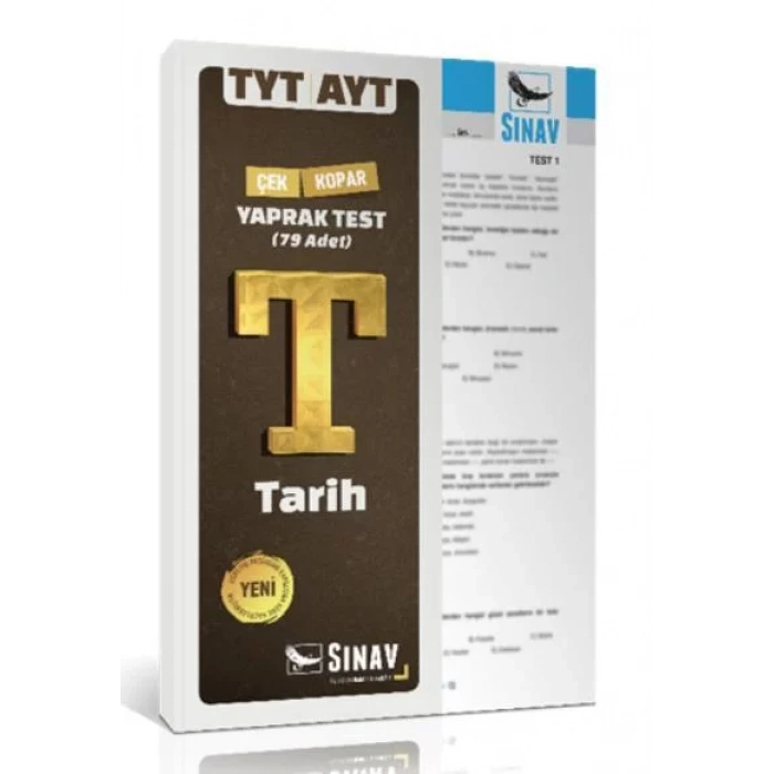 SINAV TYT AYT TARİH YAPRAK TEST