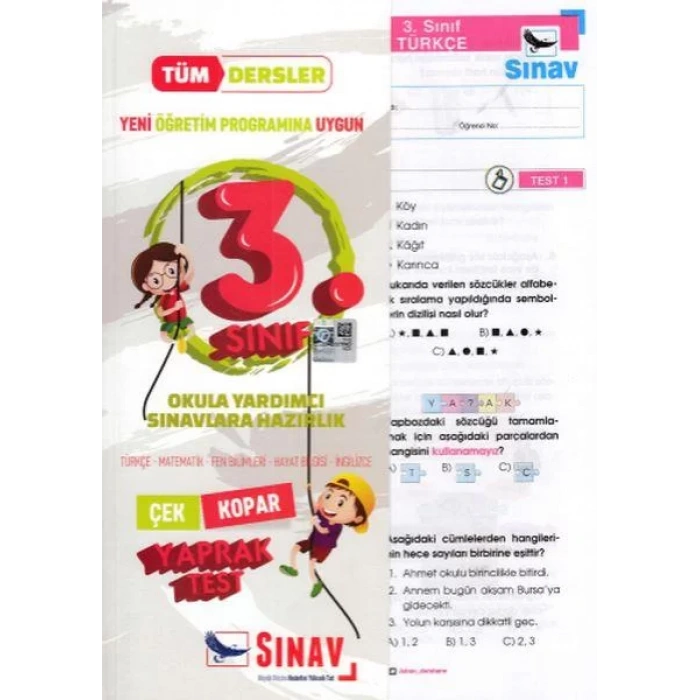 SINAV 3.SINIF TÜM DERSLER YAPRAK TEST