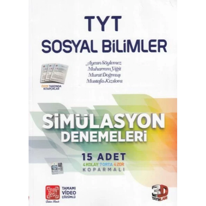 3D TYT SOSYAL BİLİMLER SİMÜLASYON DENEMELERİ