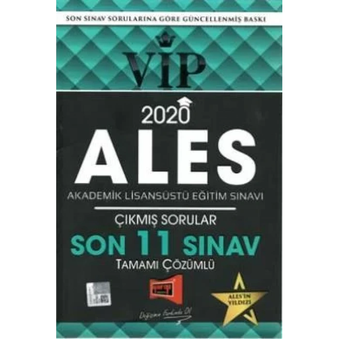 YARGI ALES VİP SON 11 SINAV ÇIKMIŞ SORULAR 2020