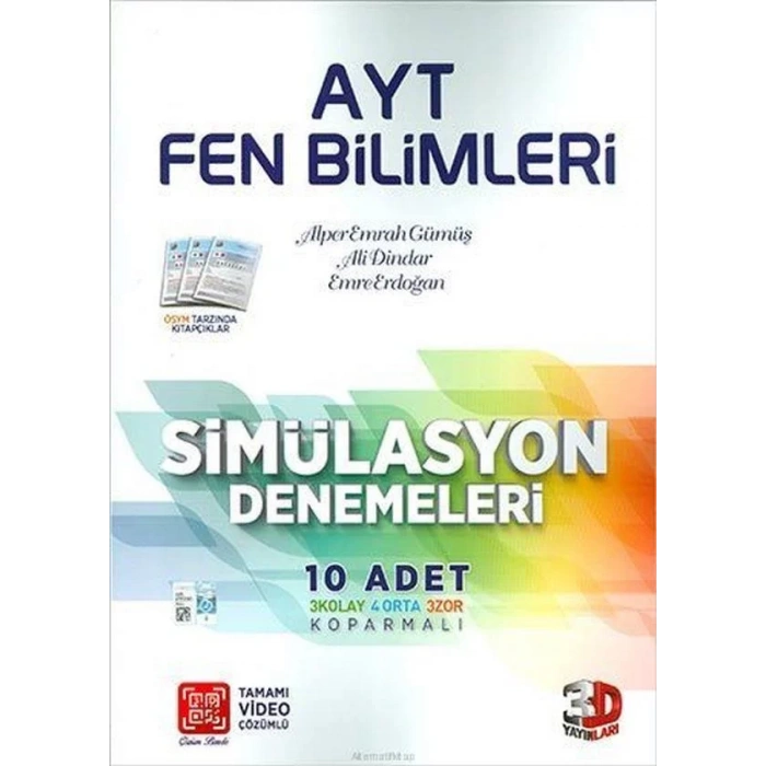 3D AYT FEN BİLİMLERİ SİMÜLASYON DENEMELERİ