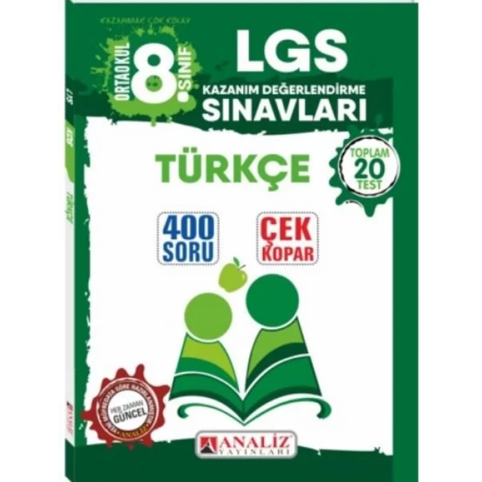 ANALİZ 8.SINIF LGS TÜRKÇE DENEME