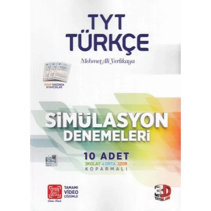 3D TYT TÜRKÇE SİMÜLASYON DENEMELERİ