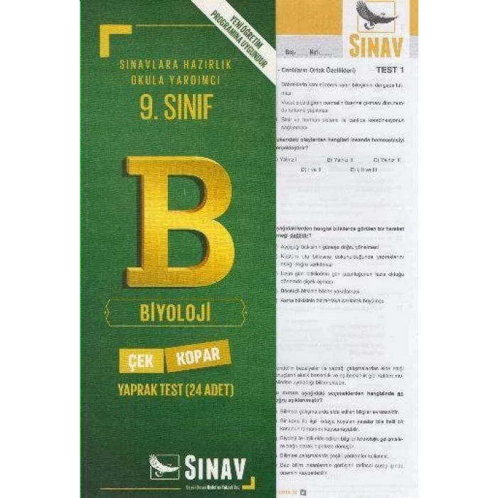 SINAV 9.SINIF BİYOLOJİ YAPRAK TEST