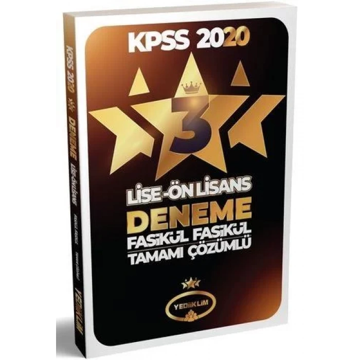 YEDİİKLİM KPSS LİSE ÖNLİSANS DENEME (2020)