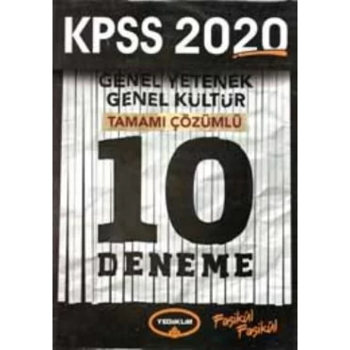 YEDİİKLİM KPSS GYGK TAMAMI ÇÖZÜMLÜ 10 FASİKÜL 2020